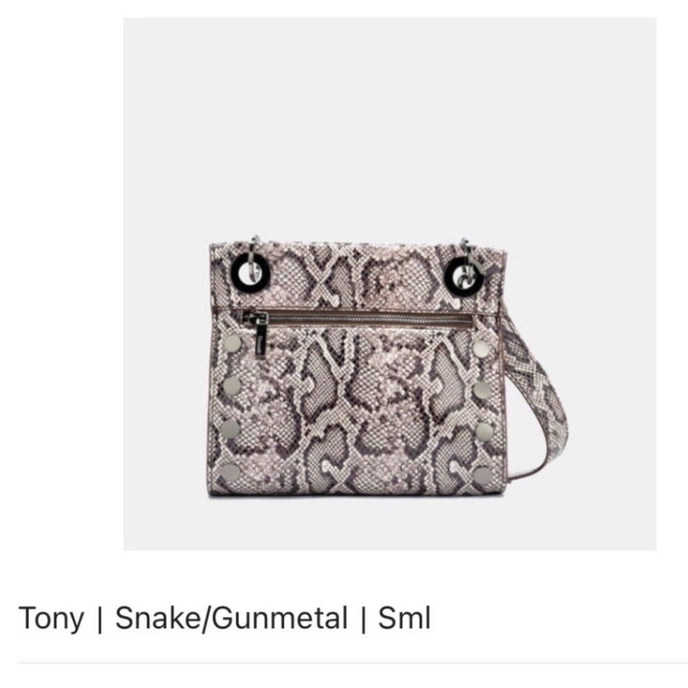 Hamitt Tony Snake skin crossbody bag.